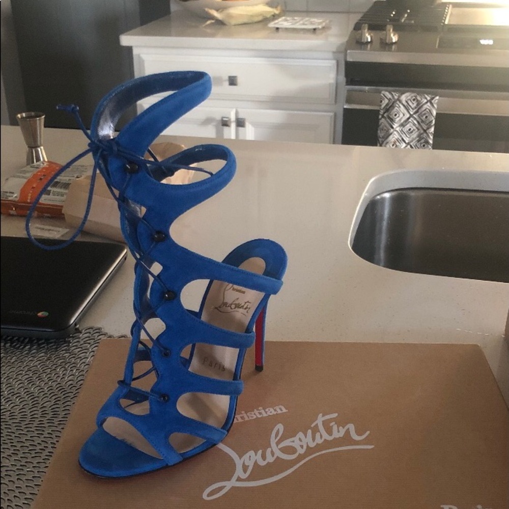Christian louboutin shoes Sz 36.5 blue